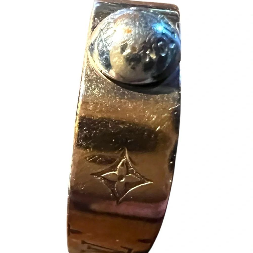 Louis Vuitton Rose  Gold Nanogram Ring Sz 6.5 - Picture 5 of 10